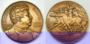 MEDAILLES D AFN 236 Medaille Alexandre Dumas